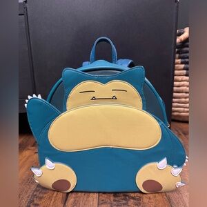 Pokémon x Loungefly Snorlax Mini Backpack – Teal/Blue – Sleeping Snorlax 💙💤